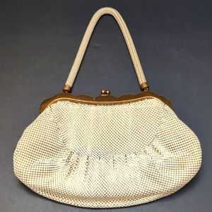 Vintage Whiting & Davis Ivory Mesh Evening Purse.